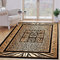 Carpeto Rugs Kurzflor Teppich Tierfell Optik Tiere Motiv Animal Print Zebra Muster - Bettvorleger Teppich für Wohnzimmer Schlafzimmer Esszimmer Beige 80 x 150 cm
