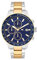 Rhodenwald & Söhne Herren Uhr analog Japan Quarzwerk mit Edelstahl Silber/gelbgold Armband 10010325