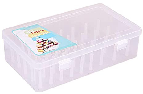 yotijar Garnbox für Garnrollen Ungefüllt Robust Übersichtlich Nähgarnbox, Nähgarnhalter zur Aufbewahrung von Nähzubehör Aufbewahrungsbox zur Nähgarnau