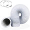 Yiju 4 inch 5 Feet Tumble Dryer Hose, Air Ducting Pipe for Clothes Dryer, Extractor Fan, Grow Rooms, Air Conditioner