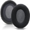 Premium Ersatz Ohrpolster Kissen für HyperX Cloud II Wireless/Cloud Alpha, Premium Eiweißleder / Komfortables Velours und High-Density Foam-(Schwarz) (Velours)