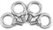 QWORK® 4 Stück M10 Ringschraube - 200KG - 304 Edelstahl Ösenschrauben für Rolle des Befestigens und Hängens