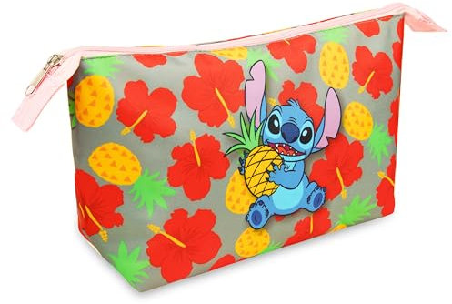 Disney Kulturbeutel Stitch Make-up-Tasche Reise Aufbewahrung Make-up Bag Vanity Geschenkidee für Mädchen Teenager Damen, Mehrfarbig, one Size, Modern