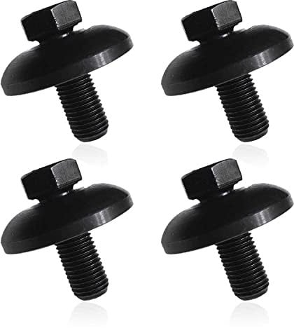 Haiouus 4pk Blade Bolt & Washer Compatible with Husqvarna Craftsman Lawn Mower/Tractor Blade Bolt with Cupped Washer, Fits for Attaching immobilization Blades on Riding Lawn Mower and Zero Turn Mower