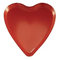 VARZI Selezione Cartoleria 1956 Piatti Di Carta Piani Sagomati Cuore Rosso San Valentino 17x18cm 8pz.