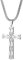 OIDEA Herren Damen Halskette Kreuz: Silber Unisex Kette aus Edelstahl mit irischer Knoten Anhänger Kreuzkette mit Schlangenkette Geschenk für Männer Frauen