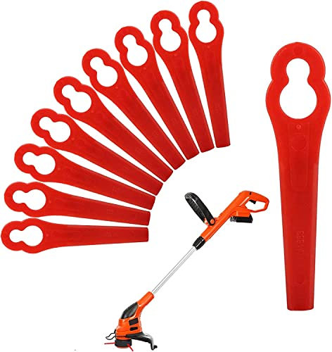 Grantop Lot de 200 lames de rechange en plastique pour coupe-bordure - Accessoires pour lames en plastique et coupe-bordures sans fil