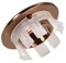 DTGN 30x13,5mm (DxT) Fregadero Rebosadero Cubierta - Bueno para Baño Cocina Fregadero - Cobre Lavabo Recorte Inserción Agujero Redondo Tapas - Rose Oro