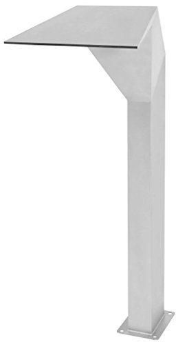 CIADAZ Pool-Wasserfall Edelstahl, Brunnen Garten Wasserfall, Schwalldusche Pool, Poolwasserfall, Pool Zubehör Wasserfall, Wasserfall- & Bachlaufsets, 50x30x90 cm Silbern
