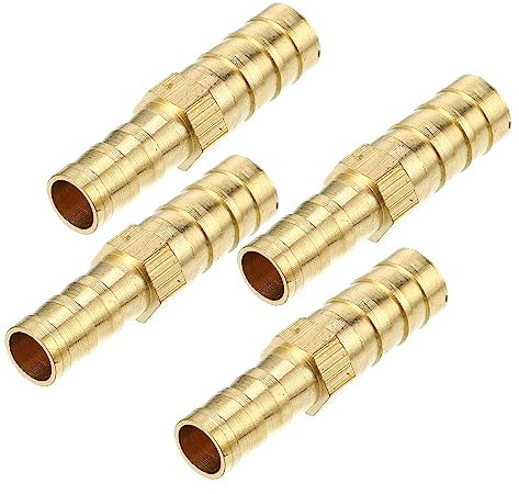 QUARKZMAN 4pcs 10mm - 8mm Droit Forme Barb Laiton Tuyau Raccord Connecteur