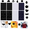 Firavggu 8 Blätter Daunenjacke Flicken Patches Selbstklebende Repair Patch Jacke Dunkelblau Schwarz Silbergrau Reparatur Flicken Wasserdicht Aufkleber Reparaturflicke für Steppjacke Winterjacke