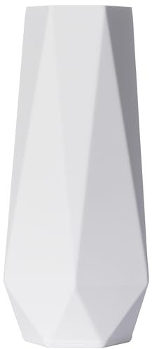 Blumenvase/Dekovase Weiß Bao M 20 cm für Schnitt-/ Trockenblumen | nachhaltig | wasserdicht | Pampasgras