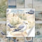 GRAZDesign Fliesenaufkleber Bad & Küche, maritim Strand mit Möwen Watercolor, Klebefliesen selbstklebend - 10x10cm / 10 Stück