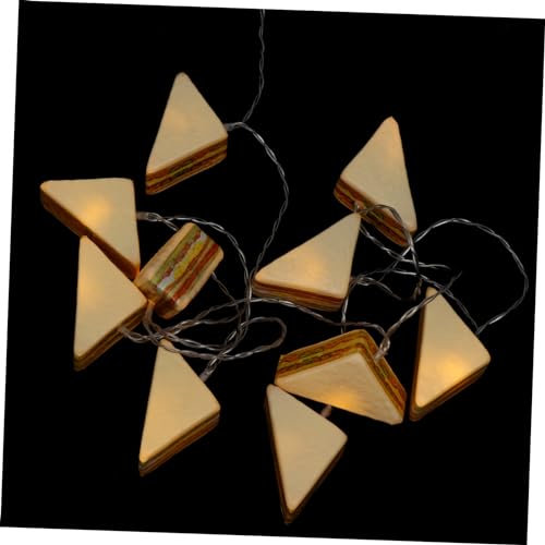IMIKEYA 1 Stück Schnur Sandwich-Lichterketten dekorative Außenleuchten Sandwich-LED-Lampe string lights indoor life time wohnungseinrichtung Nachtlicht Lampendekor Pommes Laternenpfahl