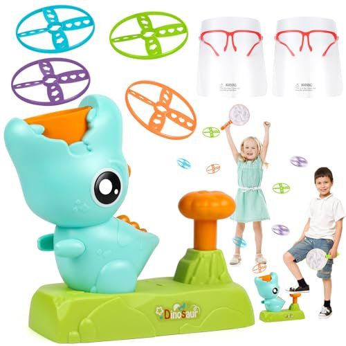 ZWOOS Outdoor Spielzeug ab 3 Jahre, Fliegende Untertasse Launcher Spielzeug, Junge Mädchen Lustiges Gartenspielzeug, Spielzeug für Draußen, Ostergeschenke, Weihnacht Geburtstag Geschenke