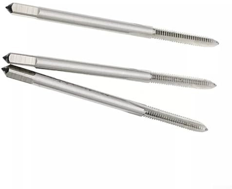 Lot de 3 tarauds filetés 4 x 48 pour droitier, filetage 3 cannelures, outil de filetage pour acier, fer