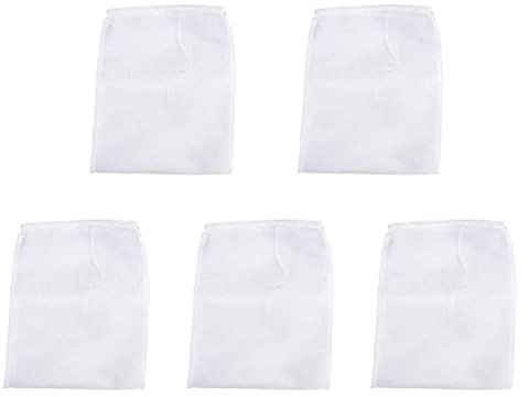 5 Pieces Nut Milk Bag 5 Pieces Nut Milk Bag, 9 x 12 for Almond, Soy Milk,Badam, Nut, Cashew, Walnut Milk, Juice and Cold Brew Coffee