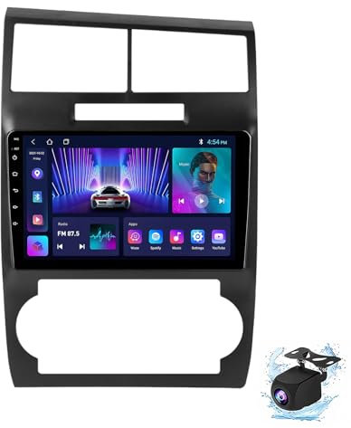HYNMSM Doppio DIN Android 14 Autoradio Radio 9 Touchscreen per Dodge Ch-arger-Magnum 2005-2007 con Carplay, Navigazione GPS, Telecamera di Backup AHD Comandi al Volante Radio FM/Bluetooth/USB (P5 (6G