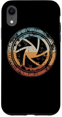 Hülle für iPhone XR Vintage Camera Blende Iris Icon für Fotograf