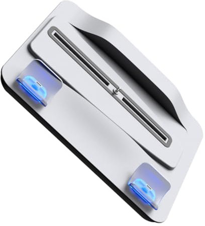 Artibetter Multifunktionale Kühlstation Mit Zwei Controllern Und Weißem -licht Desktop-ladestation