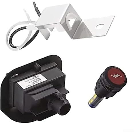 Gas für Zündung Kit Druckknopf Zünder Montage ersetzen passend für Weber 80462 Q100 Q120 Q200 Q220 Grill Ersatzteile