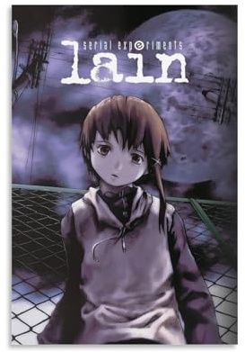 MHUYGGU Poster Serial Experiments Lain, dekoratives Leinwandposter, Wandkunst, Dekor, Wohnen, modern, Familienschlafzimmer, Dekoration, Poster, 30 x 45 cm, ungerahmter Stil