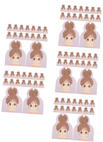 Tofficu 5 Sätze Anzeigekarte Für Haaraccessoires Tage Haarspangen Stirnbandhalter Für Handwerksmessen Süßer Stirnband-ausstellungsständer Ohrenwärmer-displaykarten Papier 50 Stück * 5