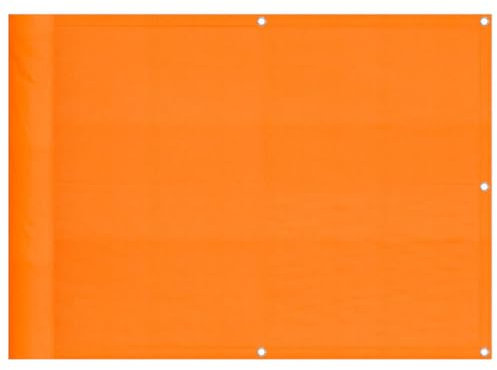vidaXL Paravento da Balcone Arancione 75x1000cm 100% Poliestere Oxford, paravento, Schermo da Esterno, Schermo Privacy, divisorio da Balcone