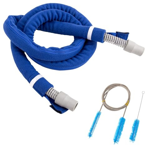 CPAP Schlauch Maskenreinigungsbürste und CPAP Schlauchhülle,CPAP Hose Maske Reinigungsbürste für alle CPAP-Schlauchtypen, Schlauchhülle mit Reißverschluss passend für meisten CPAP Schläuche