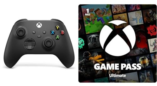 Xbox Mando Carbon Black + Game Pass Ultimate | Suscripción de 1 mes