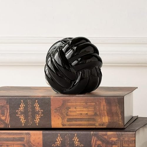 Keramikknoten-Dekor, kleine Kettenglied-Dekoration, Couchtisch-Dekoration, Bücherregal-Dekor, Eingangstischdekoration, ästhetisch-minimalistische Deko-Objekte für modernes Zuhause, Wohnzimmer