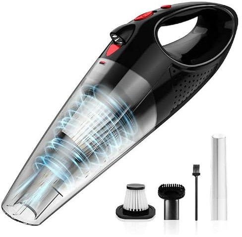 Reiteag Oryzom® Akku Staubsauger Testsieger, Oryzom Handstaubsauger Akku , Kabelloser Nass- & Trockensauger Mit Led Für Autositze, Teppich, Treppe, Tierhaare