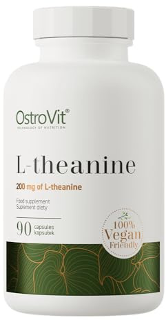 OstroVit L-Theanin VEGE | 90 Kapseln | 200 mg L-Theanin pro Portion | Vegan | Mit Inulin