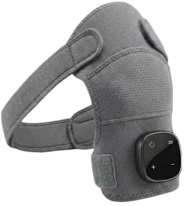 hewelth triple method schulter-massagegerät,Tragbarer, für Männer & Frauen, ergonomisch, verstellbareSchulterbandage mit LED - Anzeige