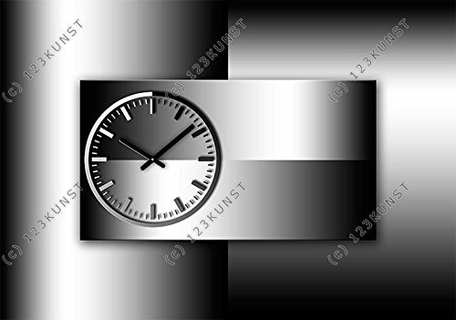 dixtime 3732 Designer Wanduhr, Wanduhren, Moderne Wohnraumuhr 70cm x 100cm