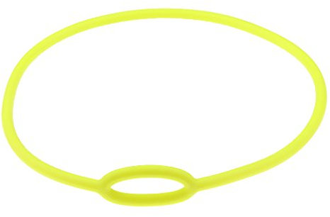 Sharplace Silikonhalter für Atemregler, Halskettenhalter für Atemregler, Zubehör für Tauchanschlüsse, passend für eine Vielzahl von Tauchausrüstungen, Gelb(62CM)