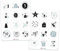 DeinBonbon Adventskalender Zahlen - Stickerbogen mit 24 runden Aufklebern 4,5cm