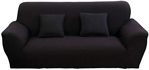 Elastisch Sofa Überwürfe Sofabezug Einfarbig, Morbuy Ecksofa L Form Stretch Antirutsch Armlehnen Sofahusse Sofa Abdeckung Hussen für Sofa Couchbezug Sesselbezug (3 Sitzer,Anthrazit)