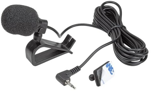 tomzz Audio 5800-149 Microfono con spina jack 2,5 mm compatibile con la radio Pioneer AVIC AVH DEH Blaupunkt Toronto