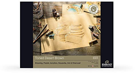 Talens Toned Desert Brown, A4, 50 Blatt, 180g/m²