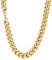 U7 Herren lange Panzerkette Schmuck - 18k vergoldet Panzer Halskette 12mm/71cm schlichte kubanische Gliederkette Link Necklace Hip Hop Rapper Roker Modeschmuck