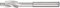 PFERD Avellanador plano HSS con pivotes de guía, diámetro de 10,0 mm, diámetro del vástago de 8 mm, DIN 373, fino, 25203102, para agujeros pasantes