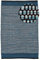 carpetfine Baumwollteppich Kelim Mia Blau 120x170 cm | Moderner Teppich für Wohn- und Schlafzimmer