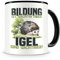 Samunshi® Igel Tasse mit Spruch Bildung Wichtig Igel Wichtiger Geschenk für Igel Fans Kaffeetasse Lustige Tassen zum Geburtstag 300ml