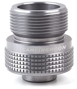 Campingmoon Gas Tank Adapter Camping Stove Adapter Propane Gas Canister Convertor EN417 Lindal Valve Flat Canister to 1L MAPP Gas Tank Adaptor Z20