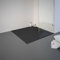 Schulte Duschwanne DWM-Tec mit Steinstruktur Anthrazit 90x90 cm, Mineralwerkstoff, Oberfläche aus Steinstruktur, barrierefrei, extraflach, geringes Eigengewicht