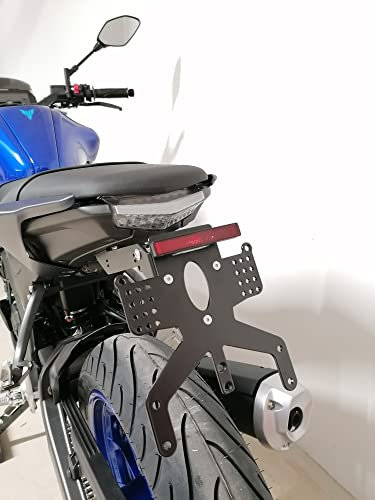 Kennzeichenhalter für Yamaha MT 125 Bj.20-23 GroFaTec REVO Short Kennzeichenträger Nummernschild mt125 Träger Halter kurzes Heck Heckumbau auch Modell 2023 Porta Targa mt-125