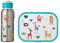 Mepal Thermo-Lunchset Flip-Up Campus | Isolierte Edelstahl Trinkflasche für Kinder | 9 Stunden heiß & 12 Stunden kalt | Bento-Brotdose mit Einsatz & Gabel | Animal Friends