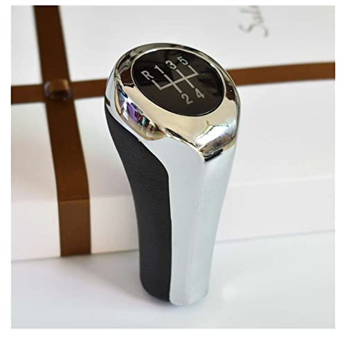 Auto 5/6 Gang Schaltknauf für BMW 1 3 5 6 Serie E30 E32 E34 E36 E38 E39 E46 E53 E60 E63 E83 E84 E90 E91 E92 Auto Schaltknauf (Color : Chrome-5)