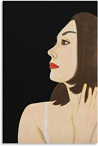 XCPORA Alex Katz Poster《Schöne Frau》 Leinwandmalerei Alex Katz Wandkunst Alex Katz Drucke Alex Katz Bild für Zuhause Wandkunst Dekor 40x60cmx1 Kein Rahmen